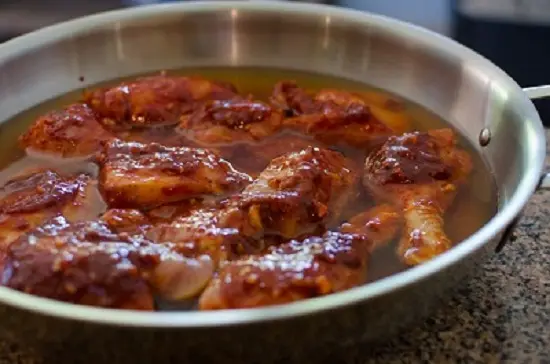 gà hầm cay kiểu hàn