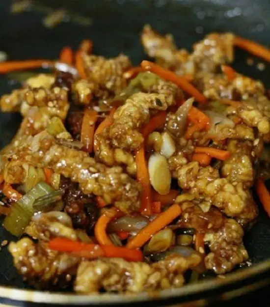 hoàn thành món bò chiên giòn