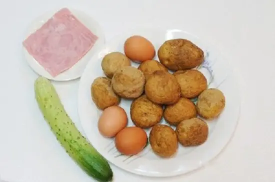 Nguyên liệu để làm món khoai tây kẹp thịt ngon