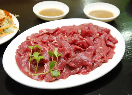 thị bò thái mỏng - cách làm bò nhúng dấm đơn giản