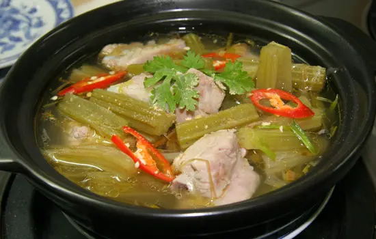 NGỌT MÁT CANH ATTISO NẤU SƯỜN