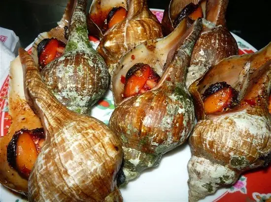 ốc đỏ nướng sa tế quán ốc Đào