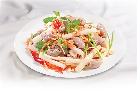 Nộm bao tử cá ba sa giòn giòn cho cả nhà
