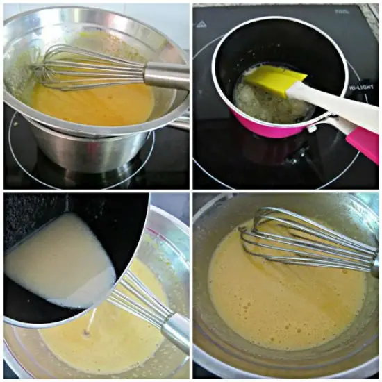 Các bước làm bánh bông lan cuộn mít