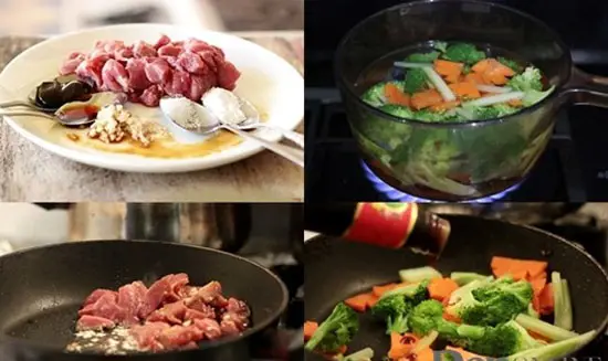 THỊT BÒ XÀO RAU CỦ KIỂU TỔ CHIM LẠ MẮT