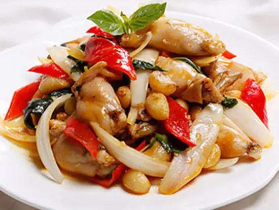 Thịt ếch xào giấm tỏi ngon miệng đưa cơm