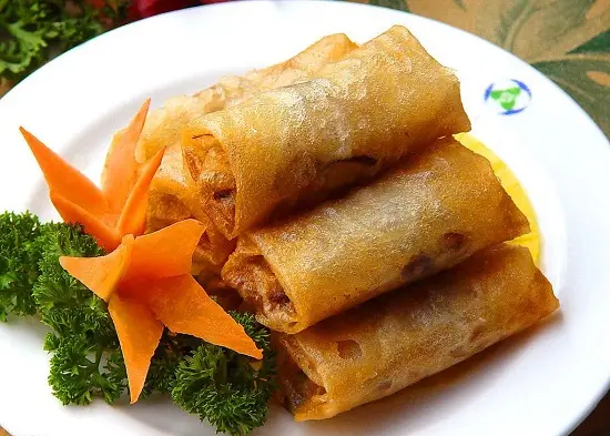 mâm cỗ chay lễ vu lan nem chay rán