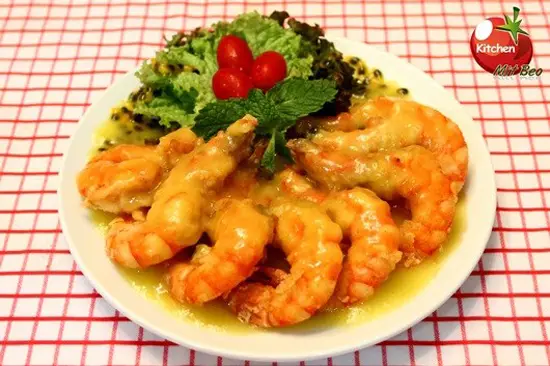 TÔM SỐT CHANH DÂY CHUA DỊU ĐƯA CƠM