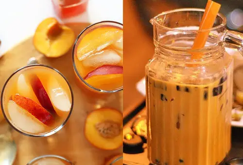 Tự làm trà sữa đào cực thơm ngon
