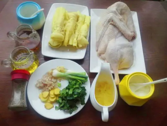 Nguyên liệu làm món vịt nấu măng